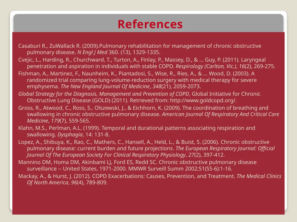 Chronic Obstructive Pulmonary Disease And Its - slide 18 of 19