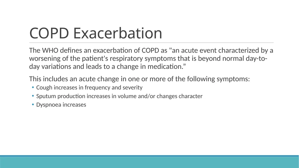 COPD (Chronic Obstructive Pulmonary Disease) - slide 23 of 33