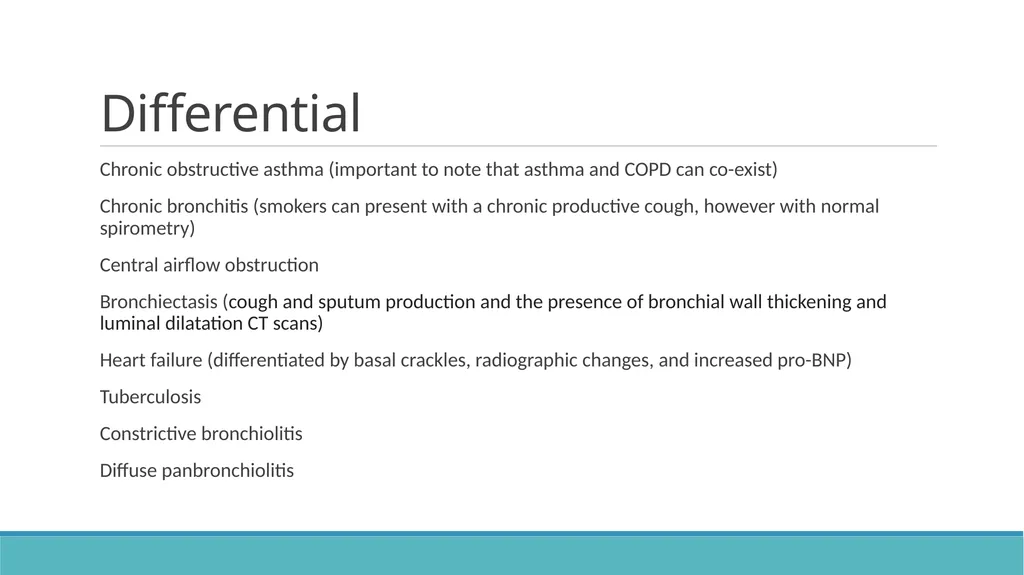 COPD (Chronic Obstructive Pulmonary Disease) - slide 9 of 33