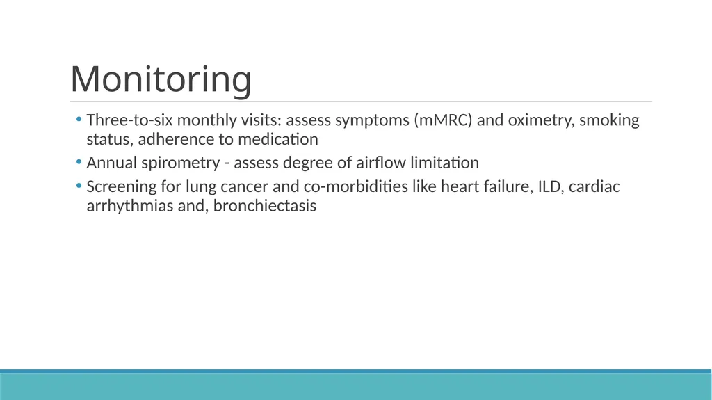 COPD (Chronic Obstructive Pulmonary Disease) - slide 22 of 33