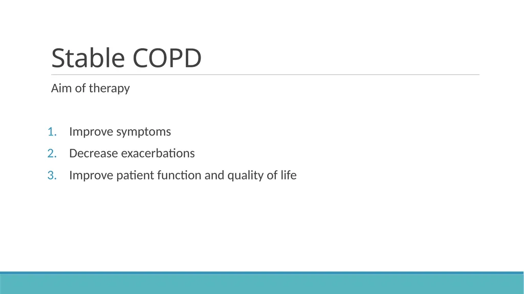 COPD (Chronic Obstructive Pulmonary Disease) - slide 16 of 33