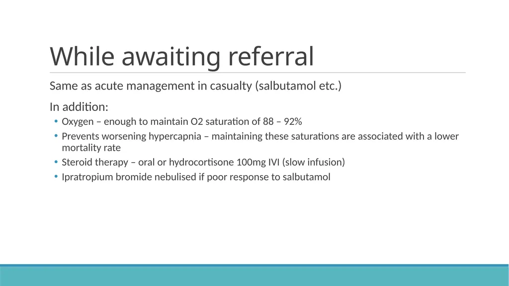 COPD (Chronic Obstructive Pulmonary Disease) - slide 32 of 33