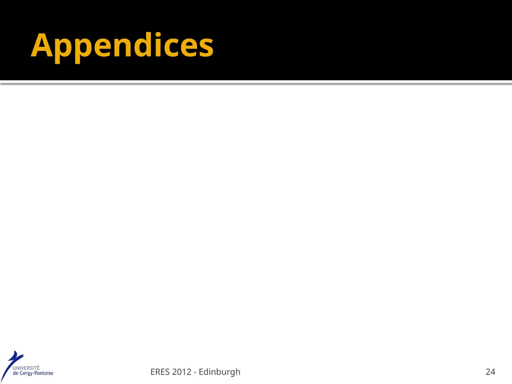 Value at Risk : a specific real estate model - slide 24 of 31