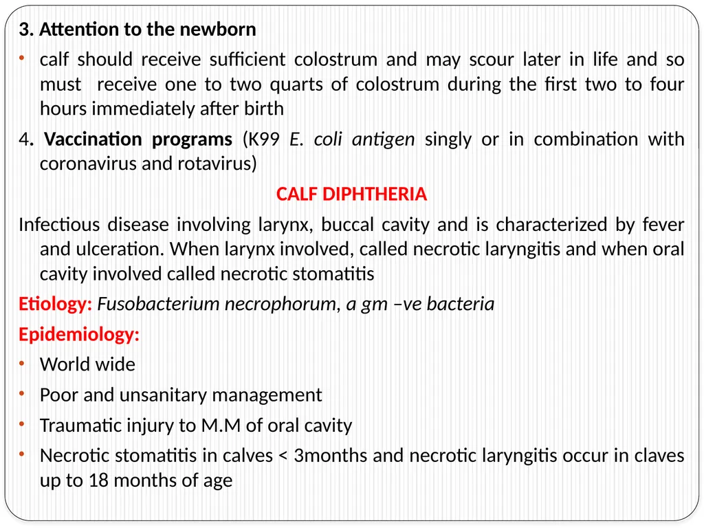 Neonatal Diseases Perinatal ----The morbidity or - slide 12 of 33