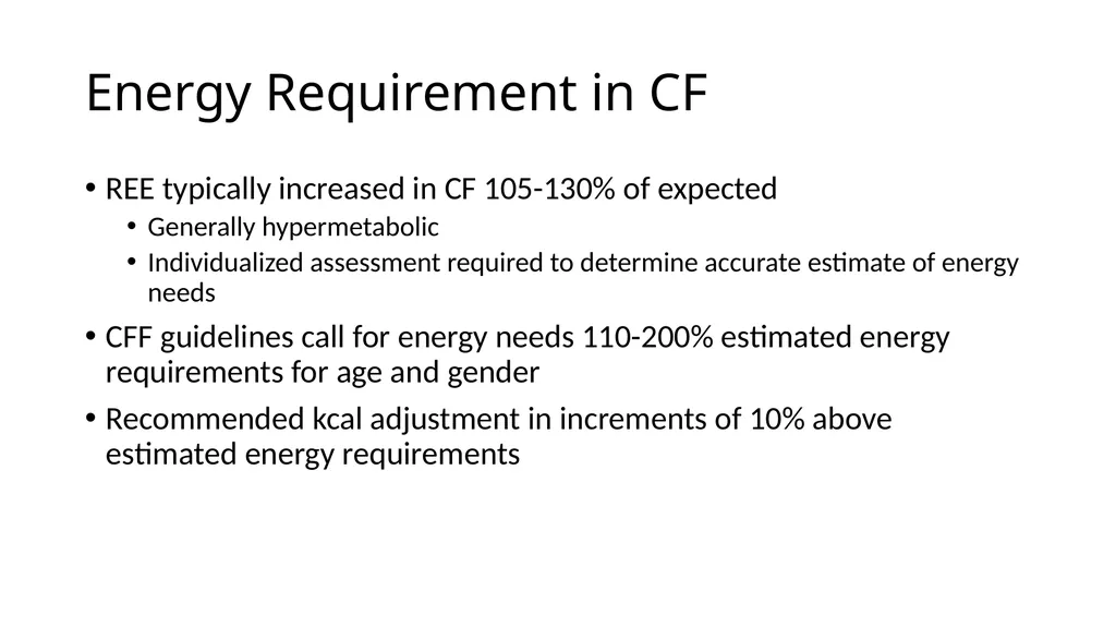 Nutrition and Cystic Fibrosis Module 1: Cystic - slide 14 of 20