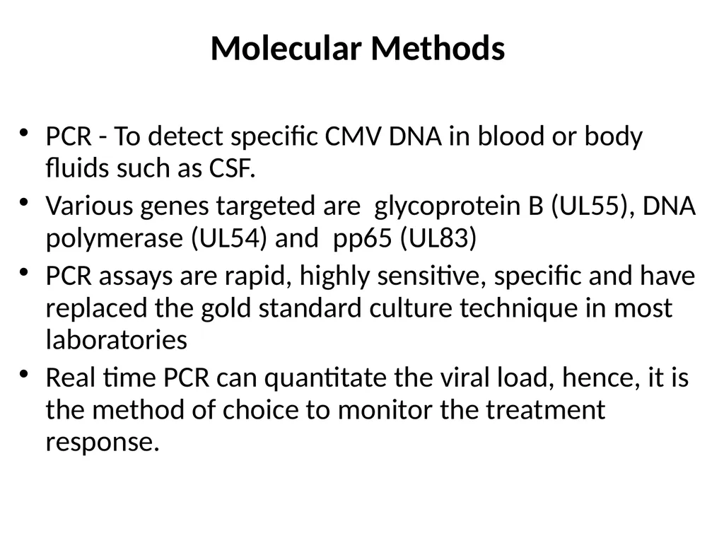 CYTOMEGALOVIRUS Largest virus in herpes viridae - slide 18 of 22