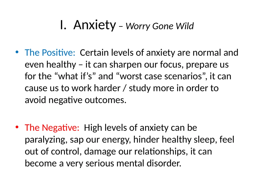 Anxiety, Depression, & Stress or Do you have the - slide 2 of 21