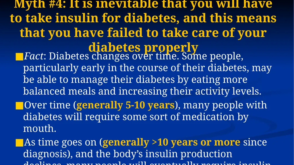 Diabetes 101: Myths and Facts Lauren Golden MD - slide 15 of 18