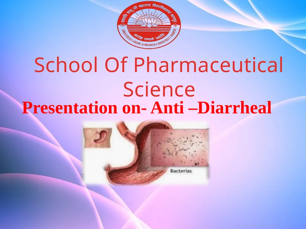 School Of Pharmaceutical Science Presentation on-
