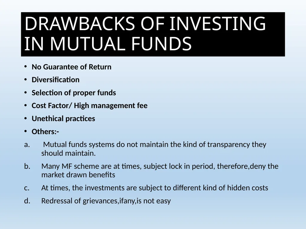 What Is Mutual Fund ? A mutual fund is a - slide 43 of 55