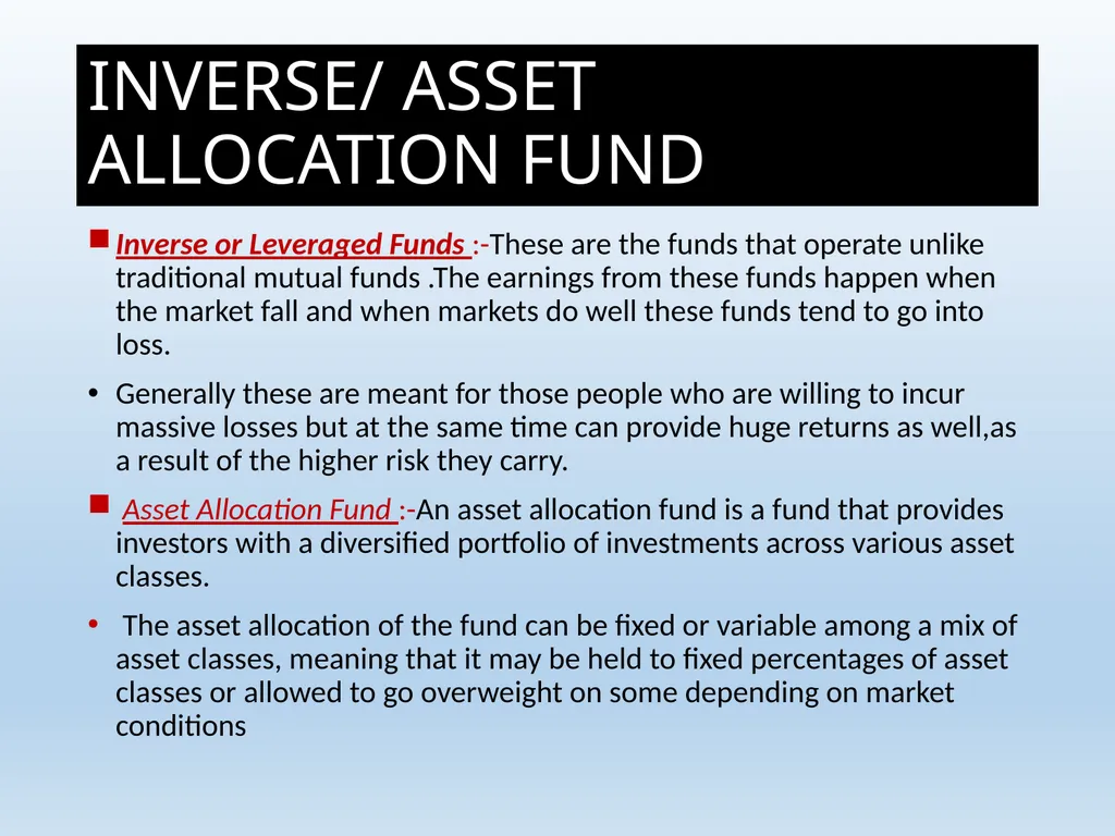 What Is Mutual Fund ? A mutual fund is a - slide 39 of 55