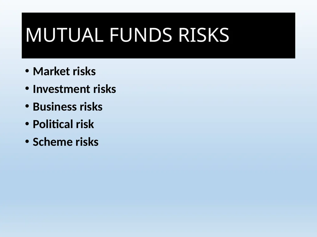 What Is Mutual Fund ? A mutual fund is a - slide 44 of 55
