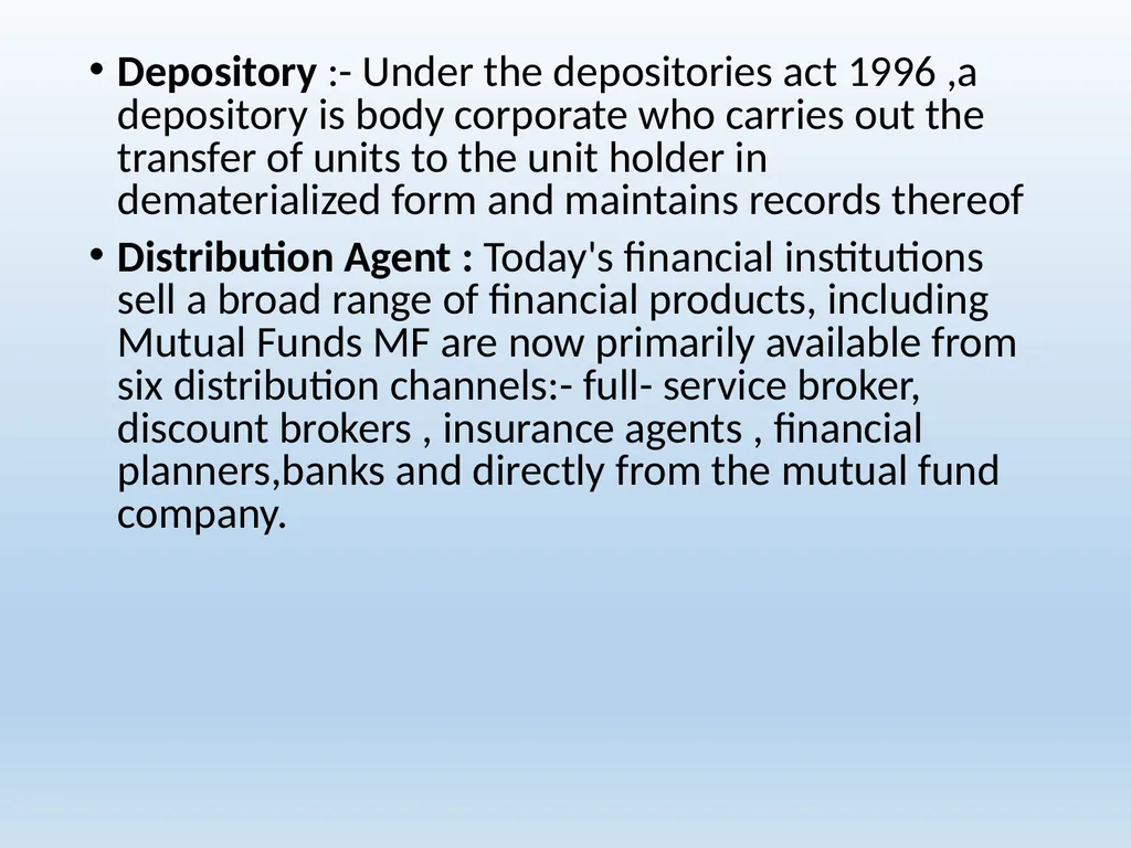 What Is Mutual Fund ? A mutual fund is a - slide 12 of 55