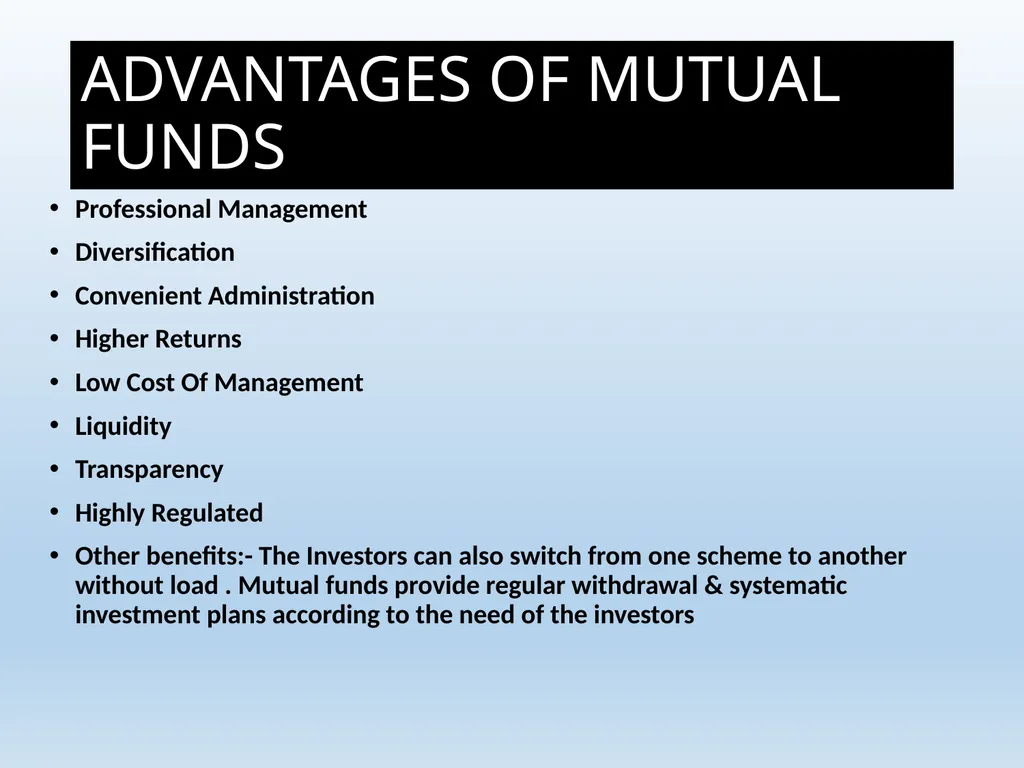 What Is Mutual Fund ? A mutual fund is a - slide 42 of 55