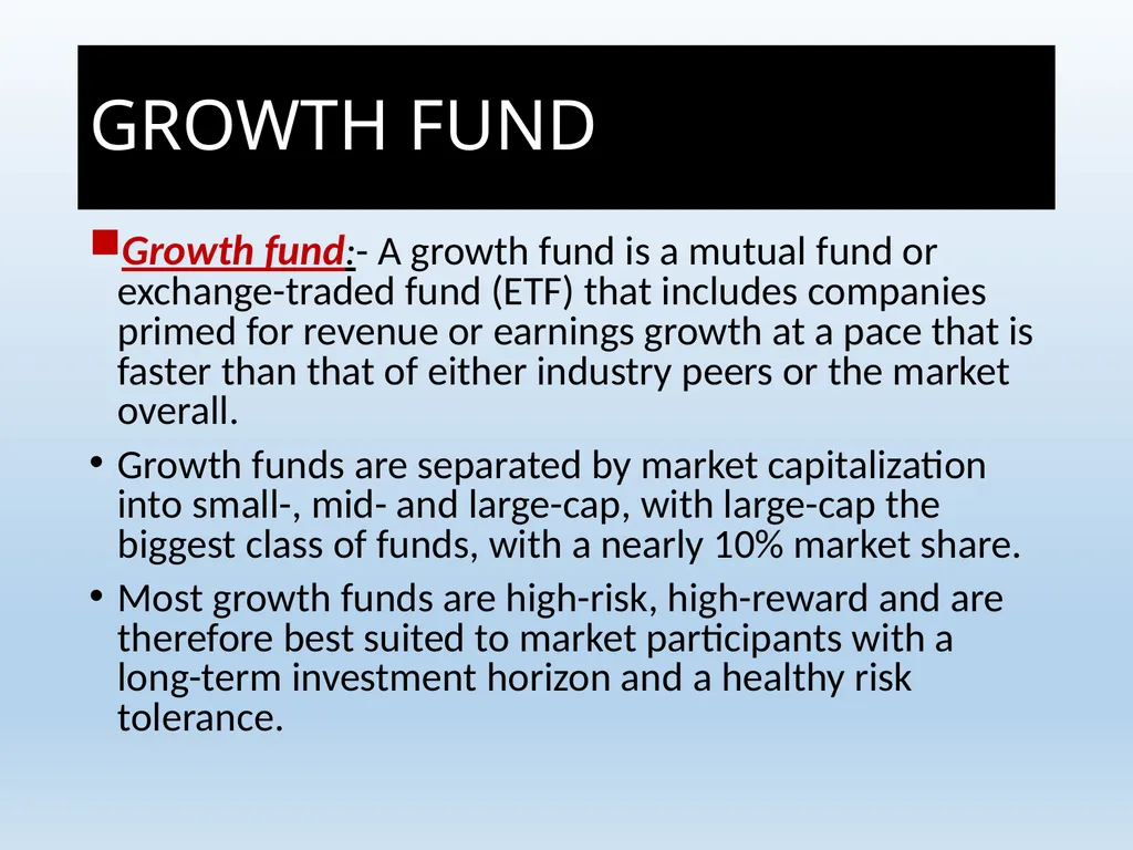 What Is Mutual Fund ? A mutual fund is a - slide 26 of 55