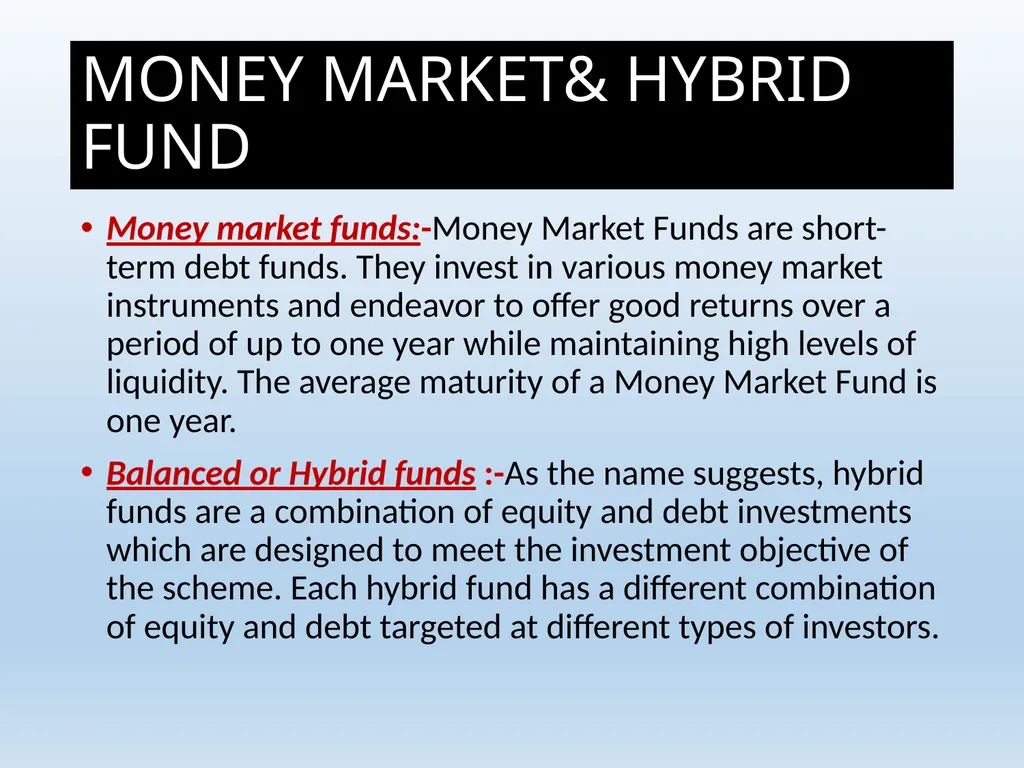 What Is Mutual Fund ? A mutual fund is a - slide 25 of 55