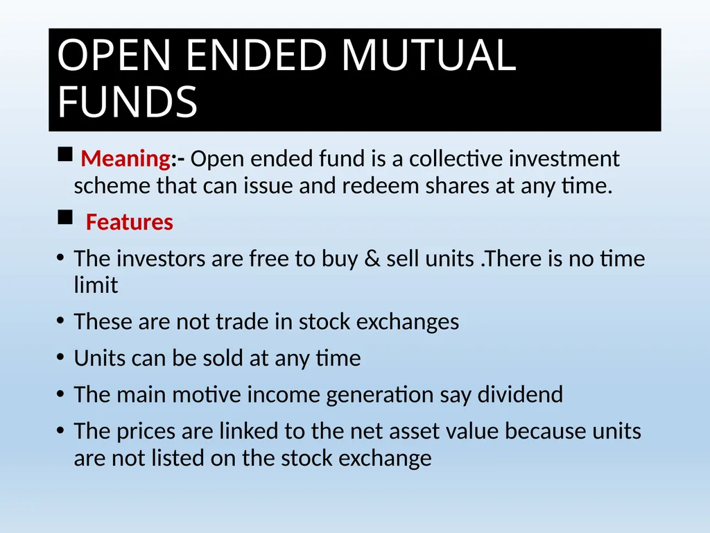 What Is Mutual Fund ? A mutual fund is a - slide 20 of 55