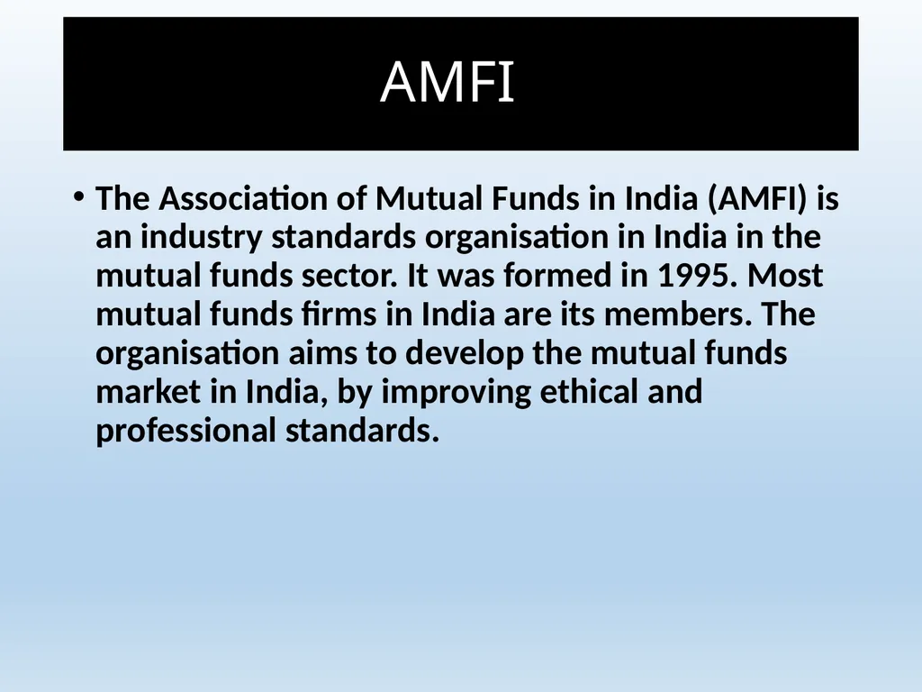 What Is Mutual Fund ? A mutual fund is a - slide 52 of 55