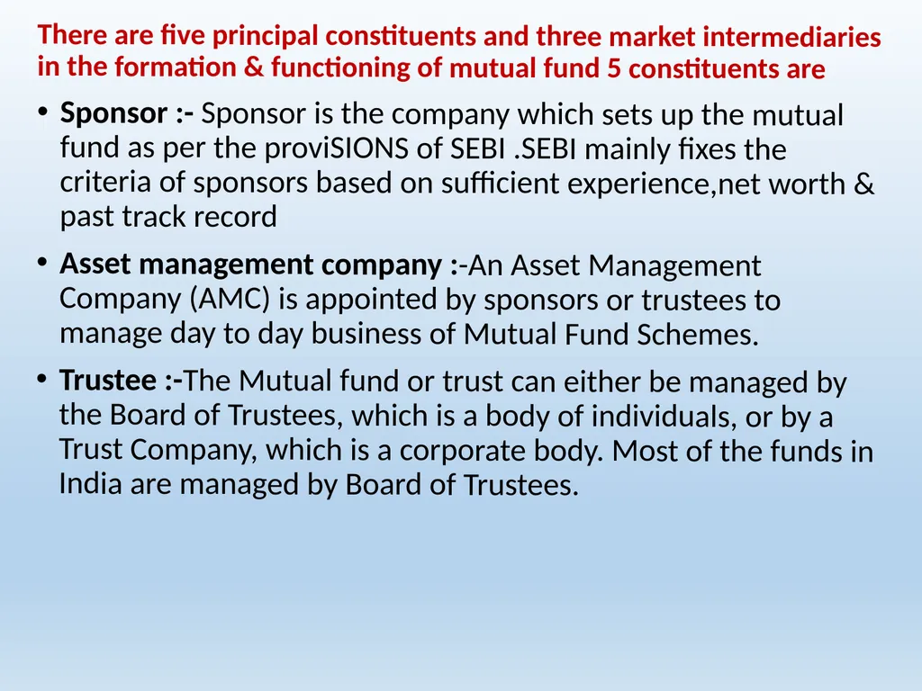What Is Mutual Fund ? A mutual fund is a - slide 9 of 55