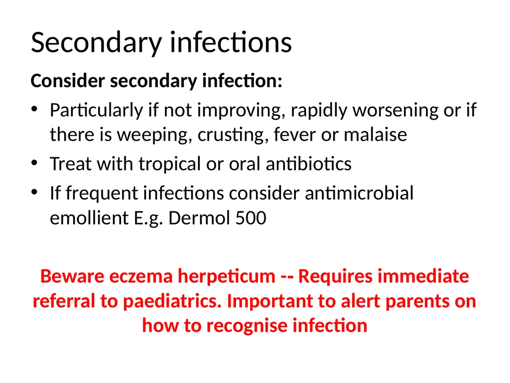 Atopic Eczema in children Dr C Macaulay Dr C Lemer - slide 12 of 15