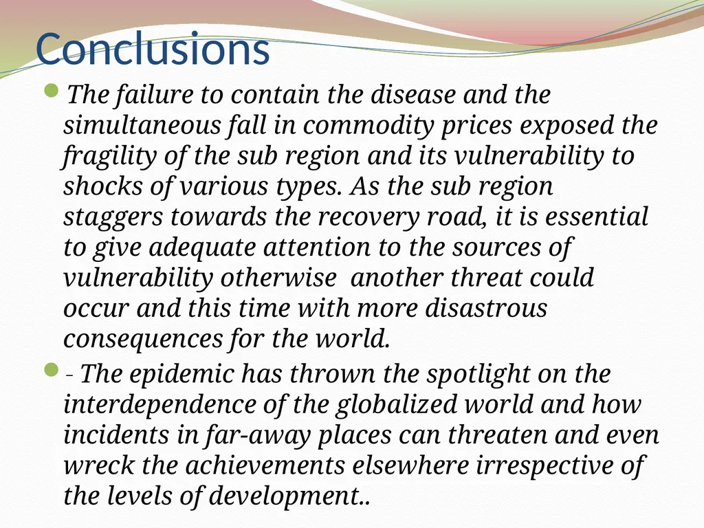Grappling with Post Ebola recovery and - slide 11 of 11