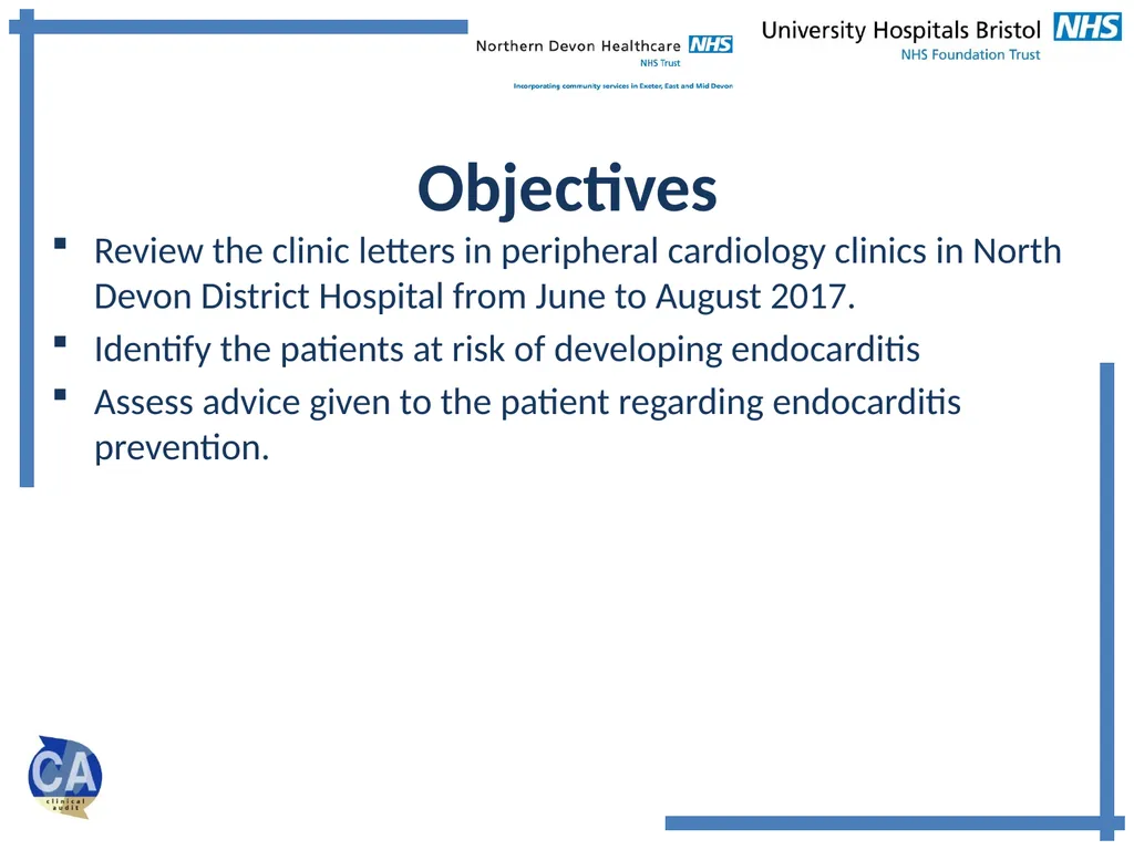 Endocarditis Prevention Advice Audit Arend A, - slide 4 of 14
