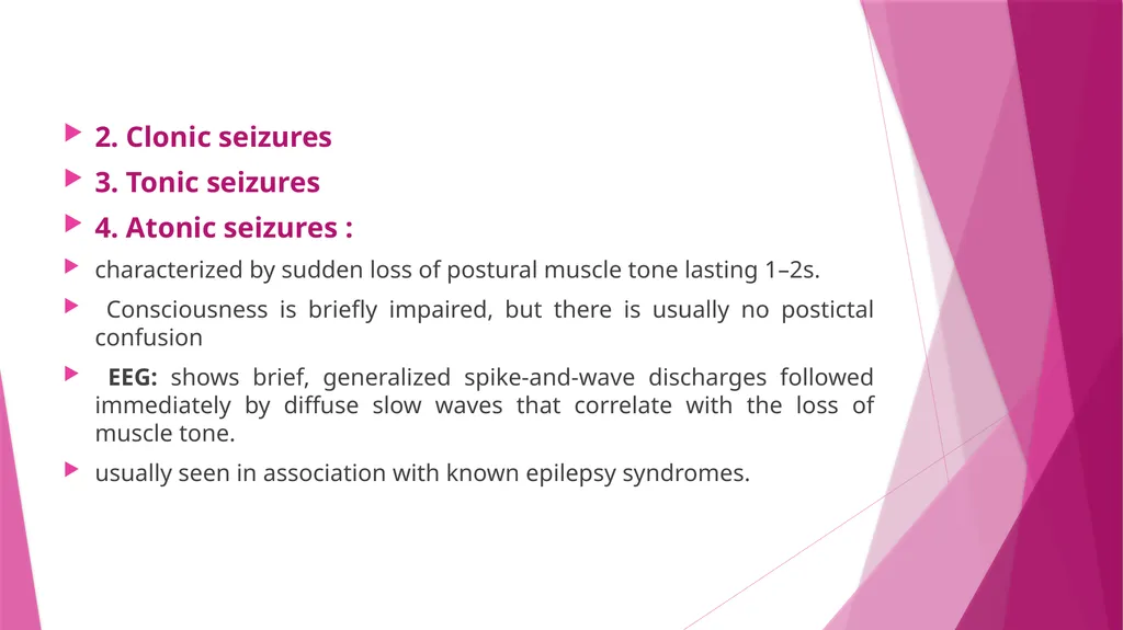 Seizures & Epilepsy Dr Maria George Introduction - slide 12 of 69