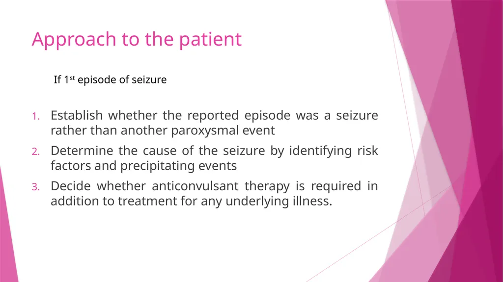 Seizures & Epilepsy Dr Maria George Introduction - slide 28 of 69