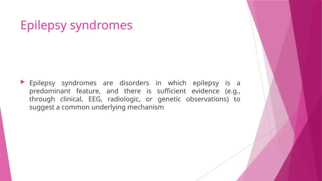 Seizures & Epilepsy Dr Maria George Introduction - slide 19 of 69