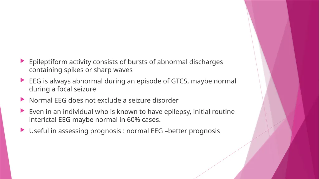 Seizures & Epilepsy Dr Maria George Introduction - slide 33 of 69
