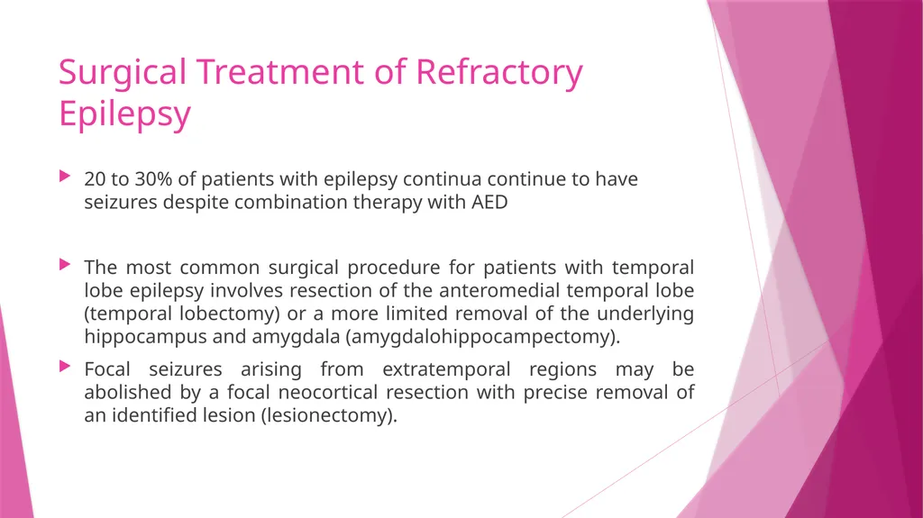 Seizures & Epilepsy Dr Maria George Introduction - slide 51 of 69
