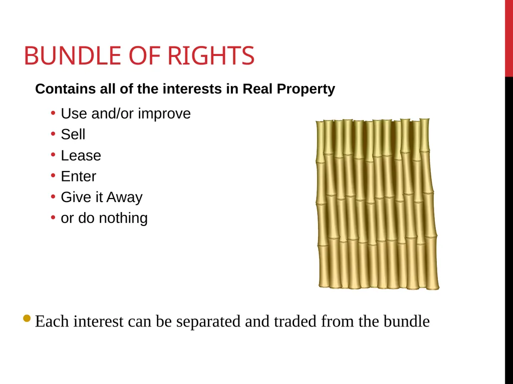 Real estate is defined as the physical land and - slide 13 of 79