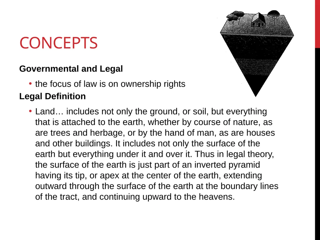 Real estate is defined as the physical land and - slide 4 of 79