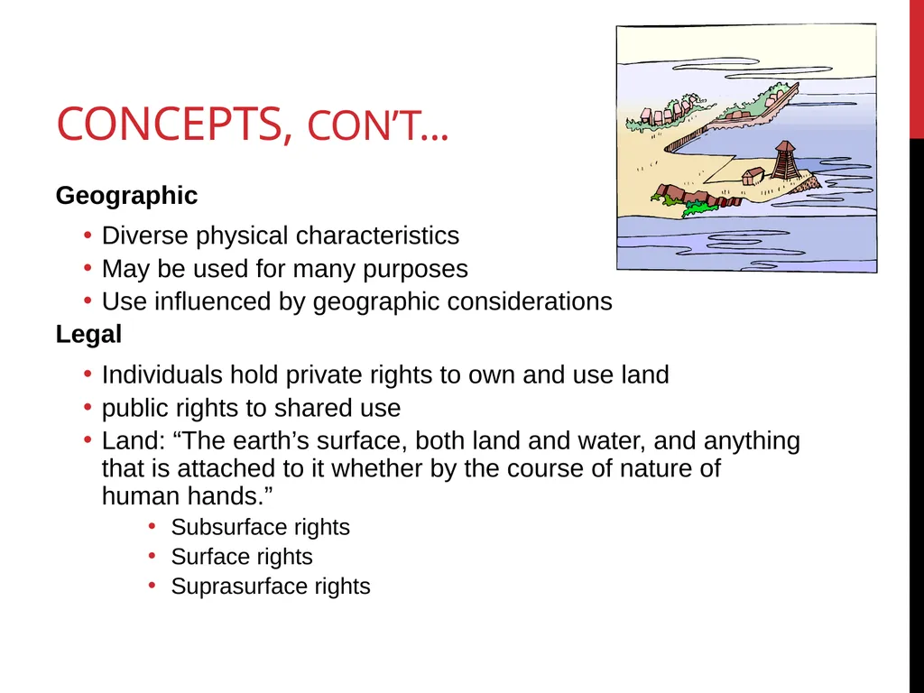 Real estate is defined as the physical land and - slide 5 of 79