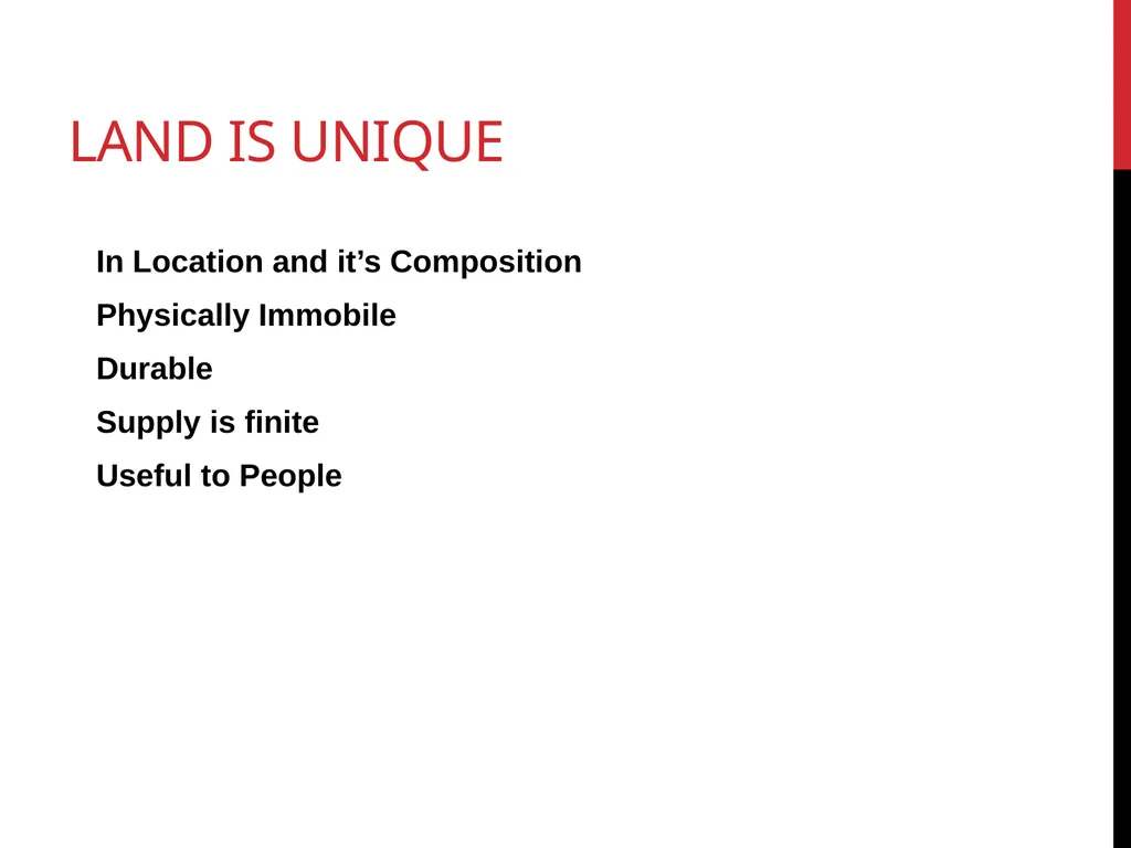 Real estate is defined as the physical land and - slide 3 of 79