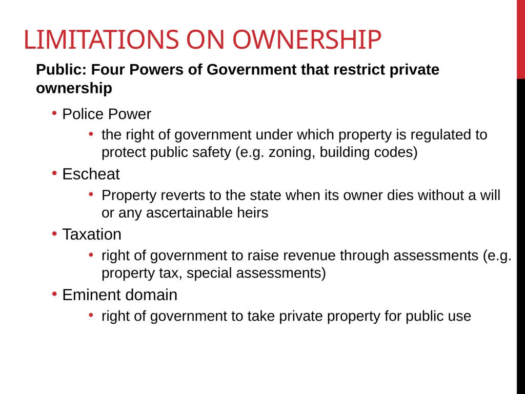 Real estate is defined as the physical land and - slide 11 of 79