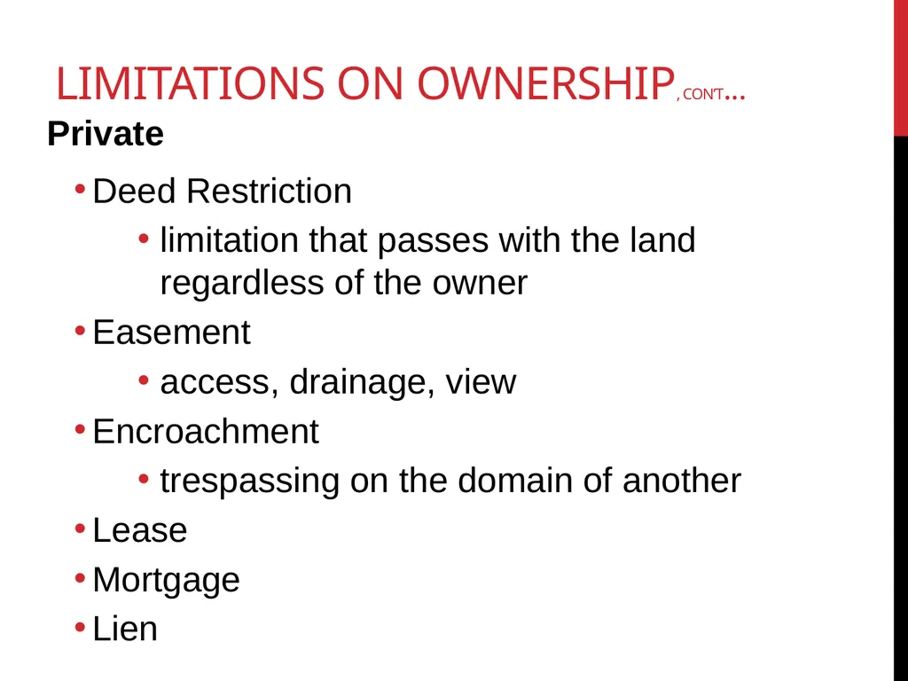 Real estate is defined as the physical land and - slide 12 of 79