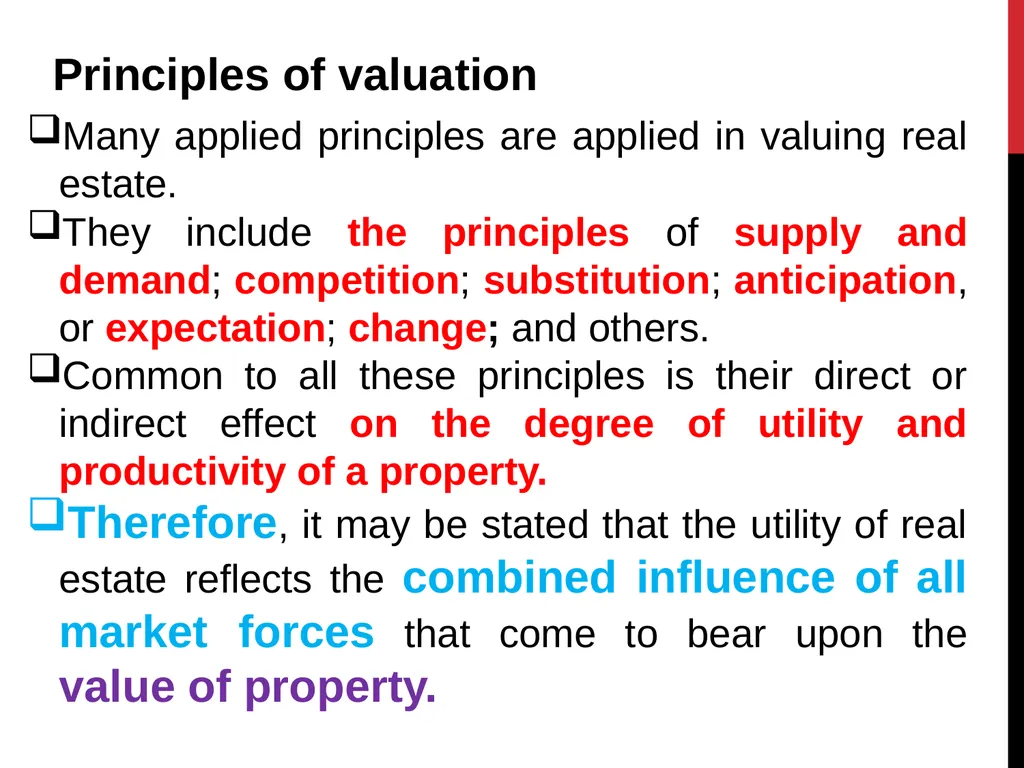 Real estate is defined as the physical land and - slide 49 of 79