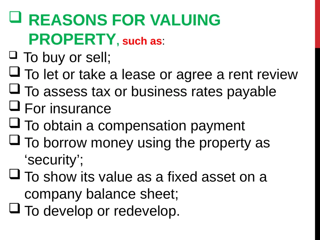 Real estate is defined as the physical land and - slide 29 of 79