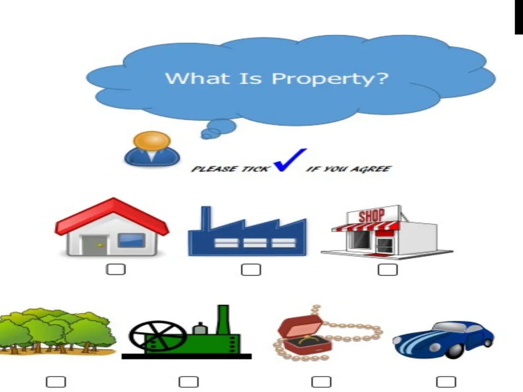 Real estate is defined as the physical land and - slide 1 of 79