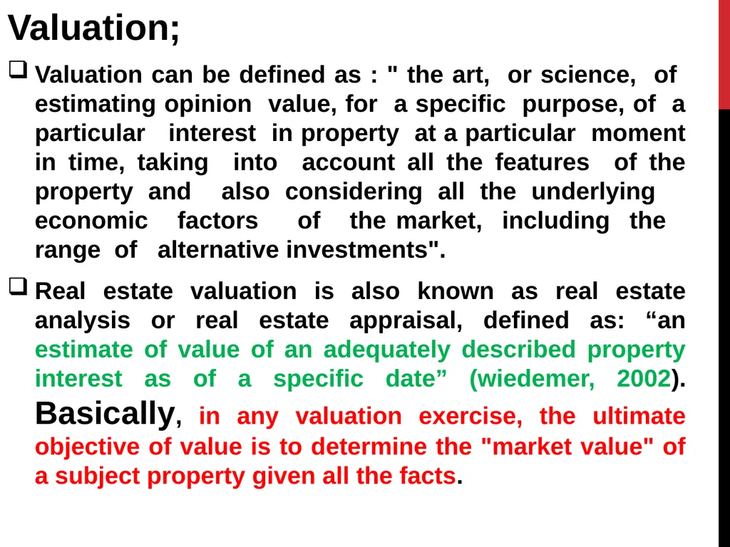 Real estate is defined as the physical land and - slide 22 of 79