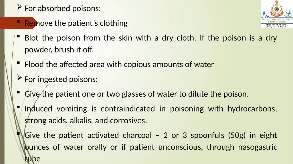 POISONING & SNAKE/ INSECT BITES LESSON -34 BY - slide 9 of 31