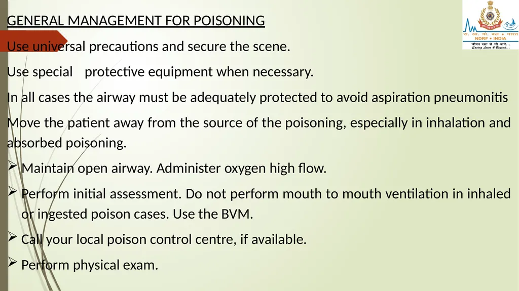 POISONING & SNAKE/ INSECT BITES LESSON -34 BY - slide 8 of 31