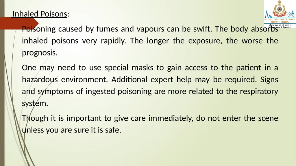 POISONING & SNAKE/ INSECT BITES LESSON -34 BY - slide 13 of 31