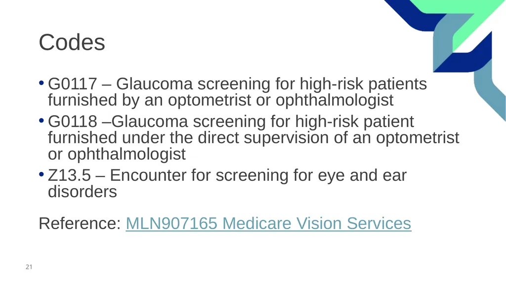Glaucoma Screening (Clinical) February 2026 - slide 21 of 31