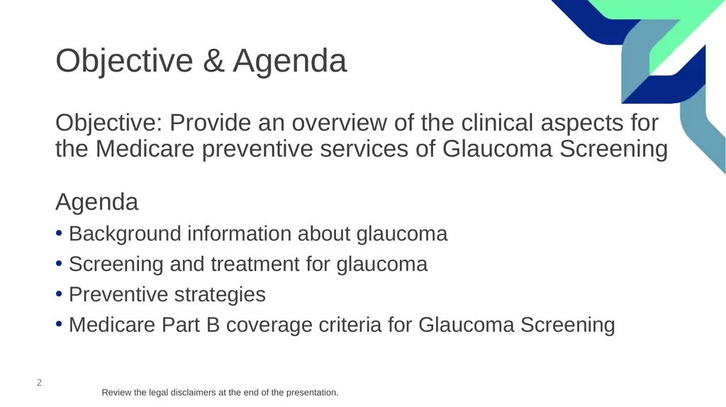Glaucoma Screening (Clinical) February 2026 - slide 2 of 31