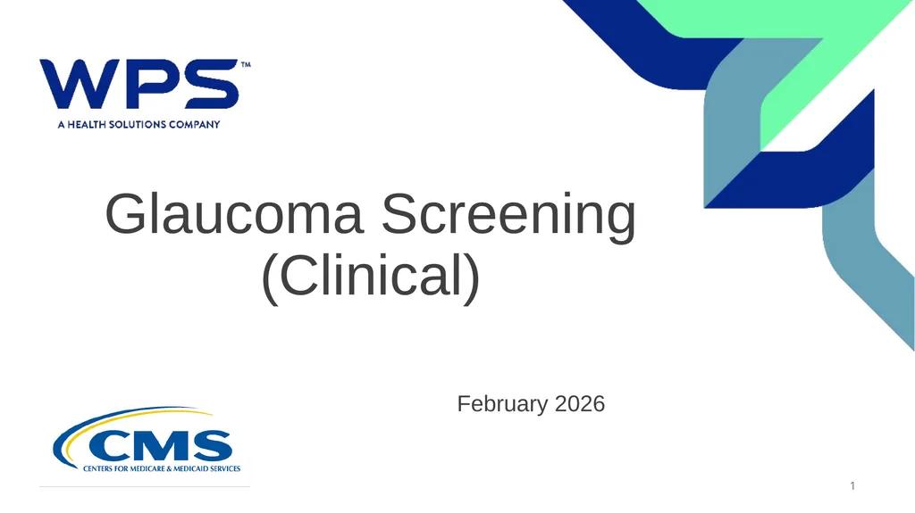 Glaucoma Screening (Clinical) February 2026