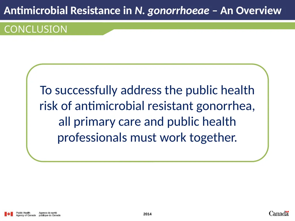 INTRODUCTION Antimicrobial Resistance in N. - slide 15 of 15