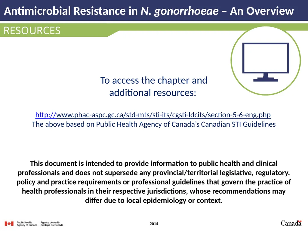 INTRODUCTION Antimicrobial Resistance in N. - slide 14 of 15