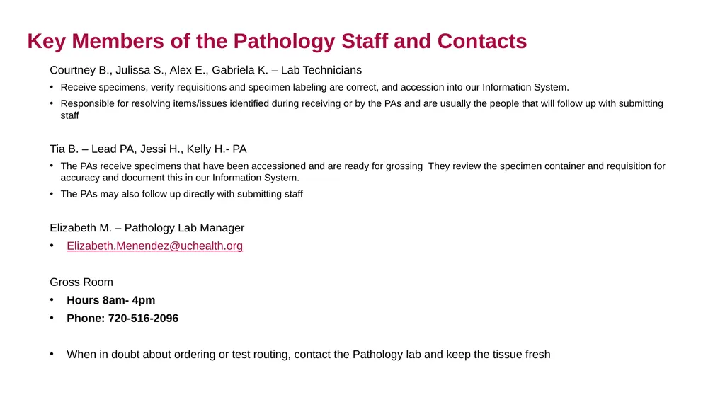 Specimen Submission – Gout Analysis How is the - slide 4 of 4
